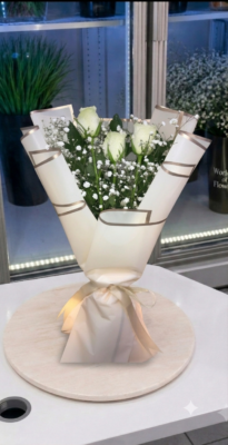 WHITE ROSE BOUQUET