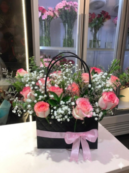 PINK BAG BOUQUET