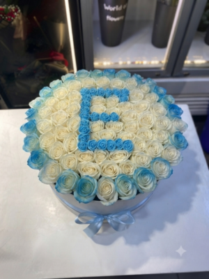 81 BLUE ROSE ALPHABET BOX