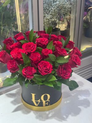 25 ROSES BOX BOUQUET