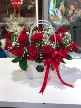 RED ROSE BAG BOUQUET