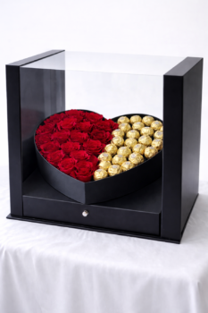 PREMIUM RED ROSE FERRERO BOX