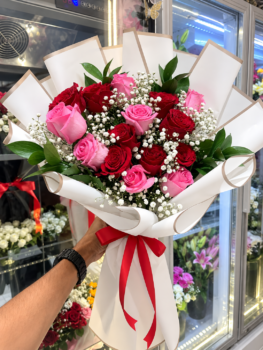 MIX ROSE BOUQUET - 15 ROSES