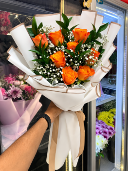 ORANGE ROSE BOUQUET