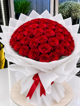 RED ROSE BOUQUET - 60 ROSES