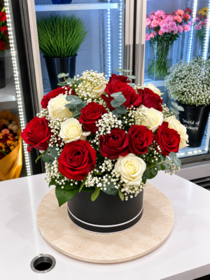 RED ROSE BOX BOUQUET