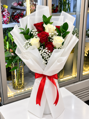 MIX ROSE BOUQUET - 7 ROSES