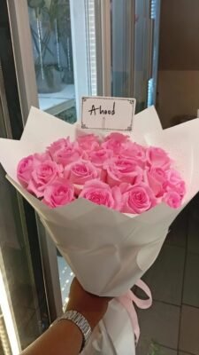 PINK ROSE BOUQUET-20 ROSES