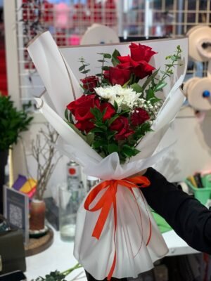 RED ROSE BOUQUET FOR ANNIVERSARY