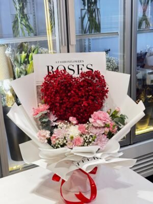 RED HEART PROPOSAL BOUQUET