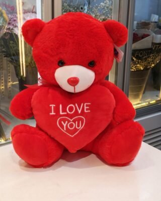 I LOVE YOU RED TEDDY