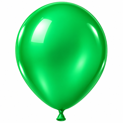 GREEN HELIUM BALLOON