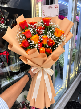 ORANGE ROSE BOUQUET