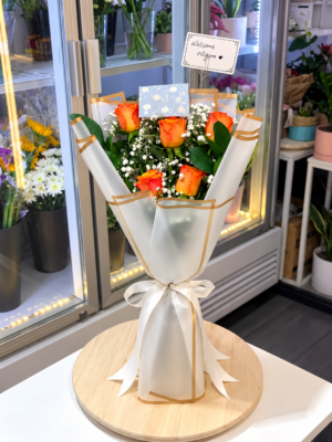 ORANGE ROSE BOUQUET
