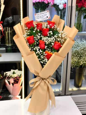 ORANGE ROSE BOUQUET