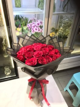 RED ROSE BOUQUET-20 ROSES