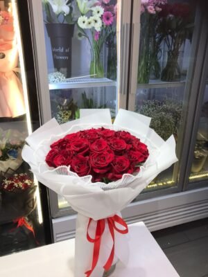 RED ROSE BOUQUET - 20 ROSES