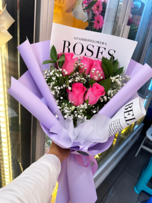 PINK BOUQUET - 5 ROSES
