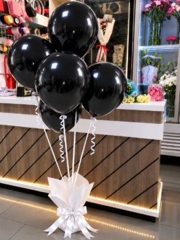 BLACK HELIUM BALLOON