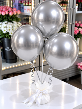 SILVER HELIUM BALLOON